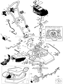 Page A Diagram and Parts List for CMM750 Type 3 Black and Decker Lawn Mower